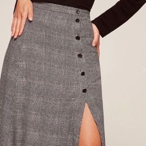 Reformation Veronica Midi Skirt, Sz 2
